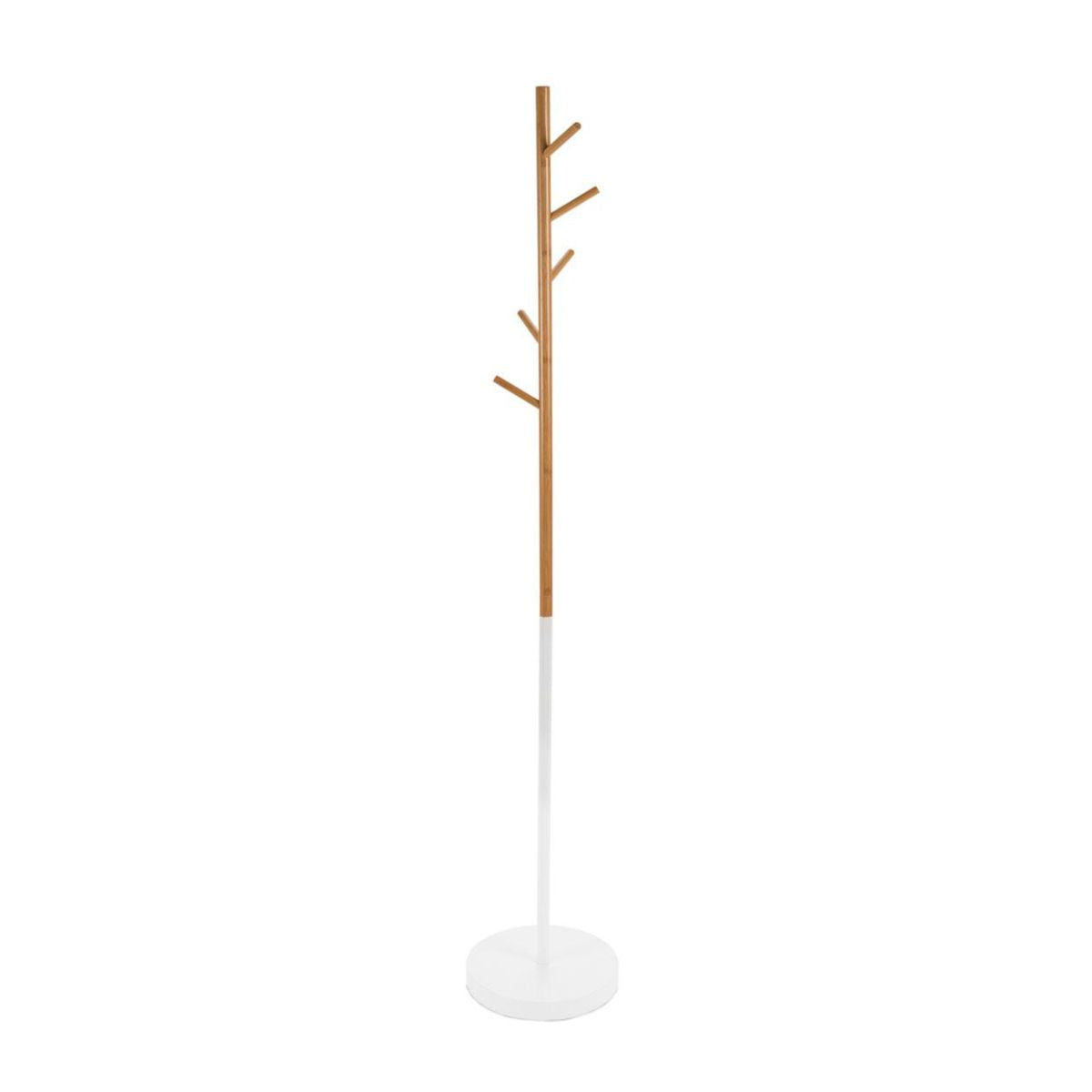 andrea-house-garderobe-metall-wei-bambus-kleiderst-nder image 1