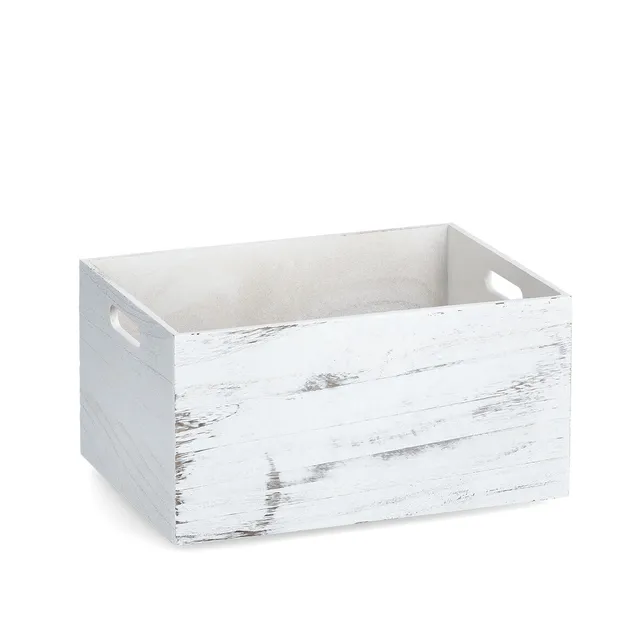 zeller-present-rustic-wei-aufbewahrungskiste-holz-vintage image 1