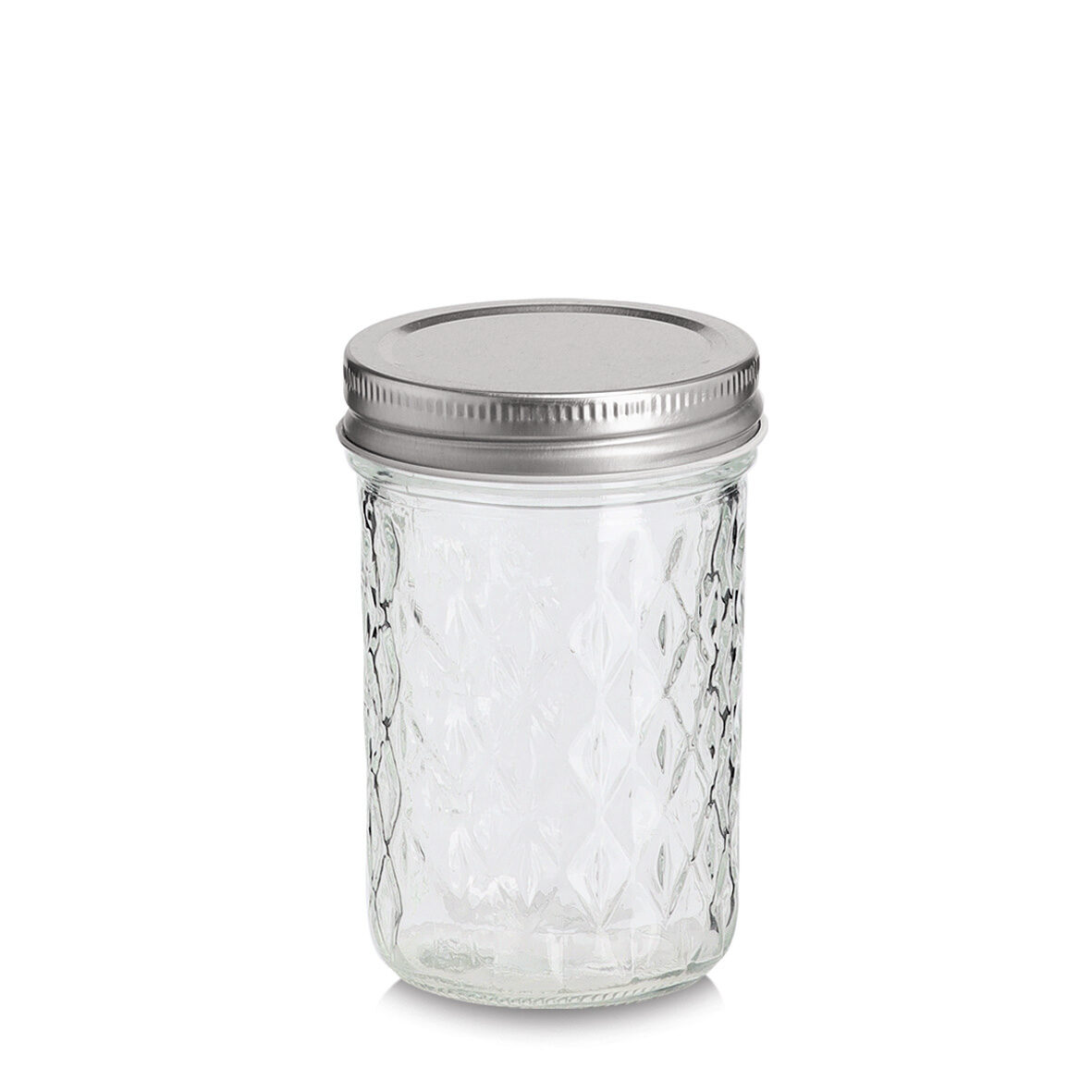 zeller-k-che-vorratsglas-250-ml-metalldeckel-muster image 1