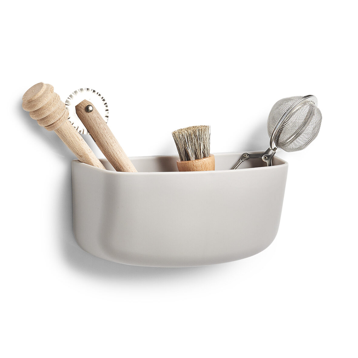 zeller-present-home-utensilienhalter-kunststoff-grau-2-f-cher image 4