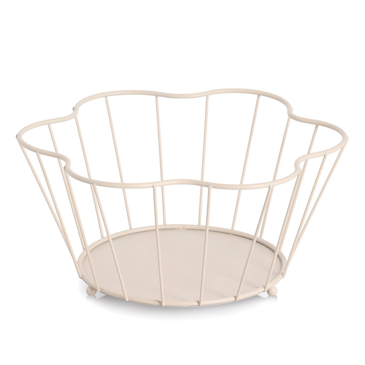 zeller-present-obstkorb-metall-beige image 1