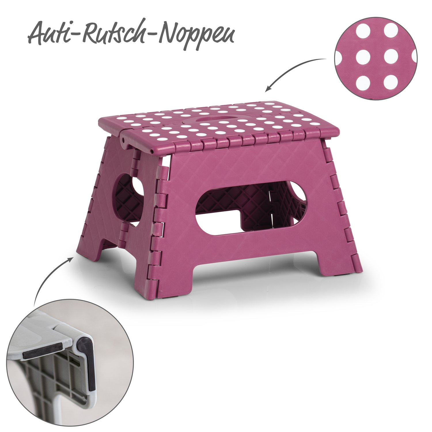 zeller-present-home-klapphocker-kunststoff-beere-150-kg image 2
