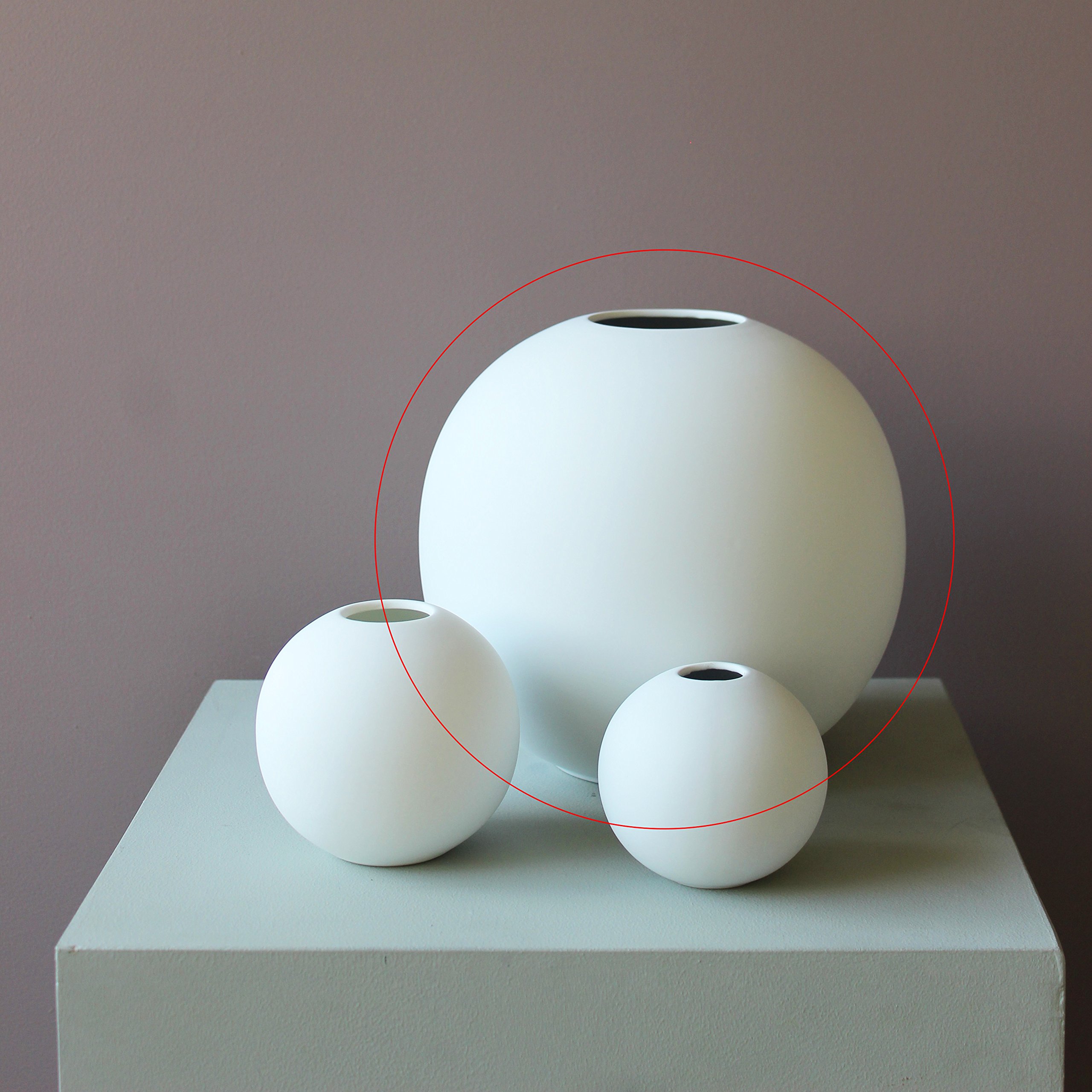 cooee-design-ball-vase-porzellanvase-wei-20-cm-matt image 5