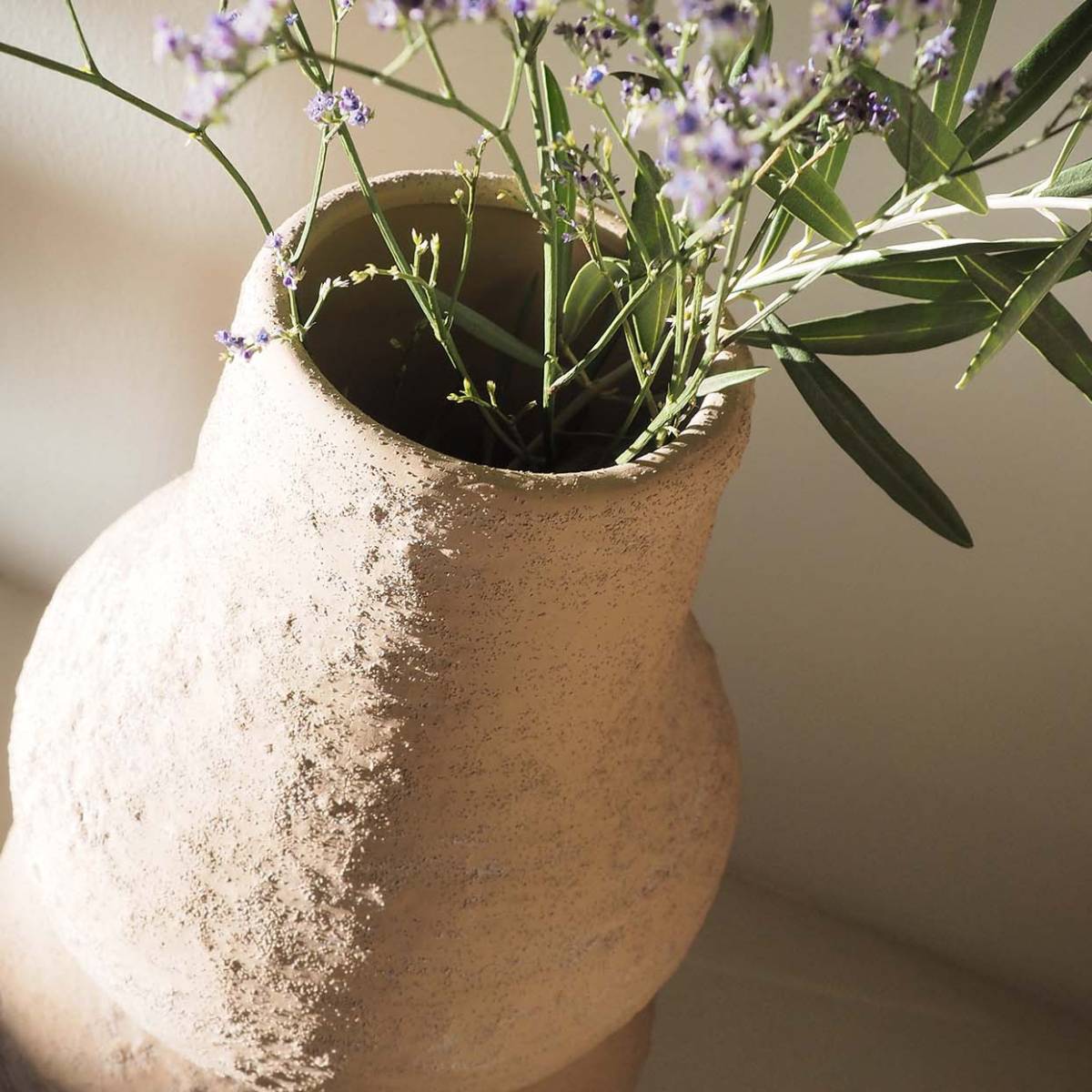 andrea-house-kaoma-vase-beige-steingut-35-cm image 6