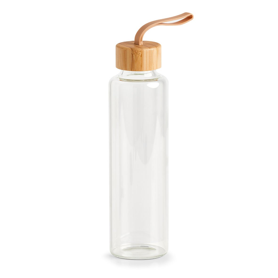 zeller-present-k-che-trinkflasche-to-go-bambus-560-ml-glas image 1