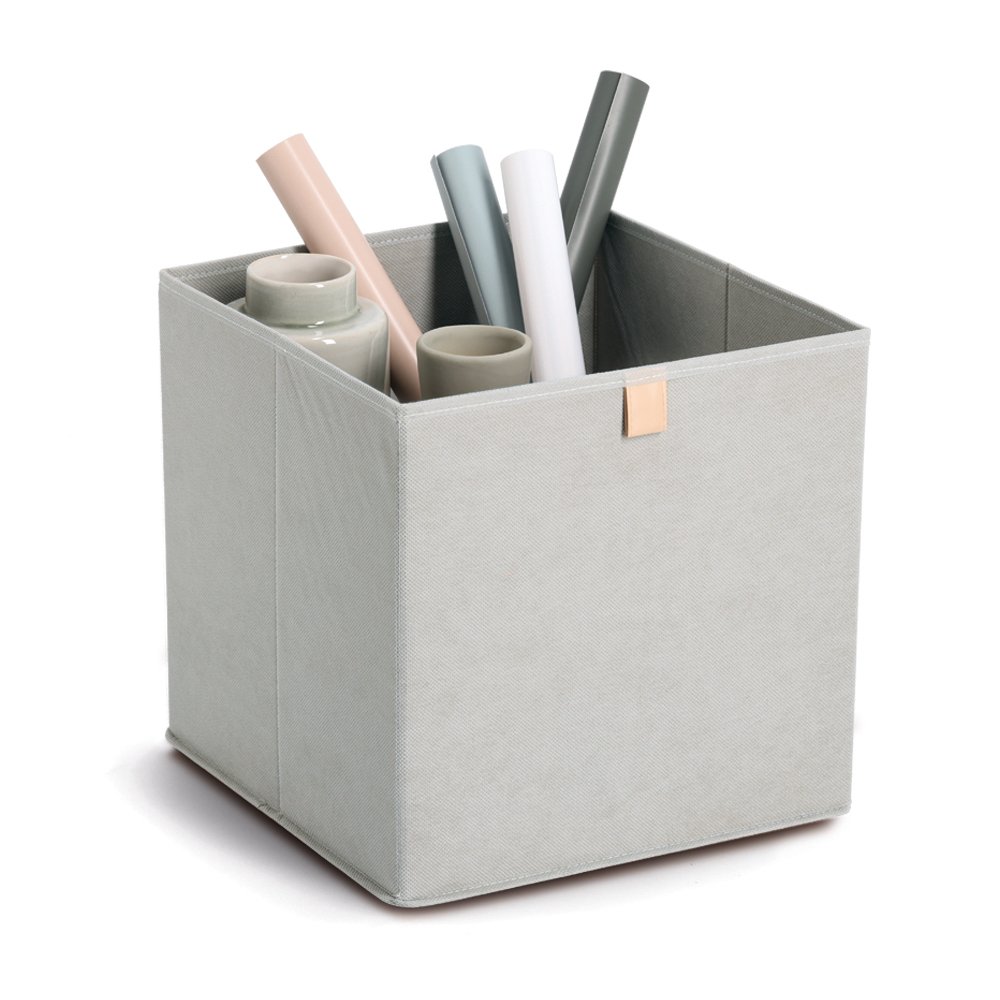 zeller-present-home-living-aufbewahrungsbox-vlies-grau-faltbar image 2