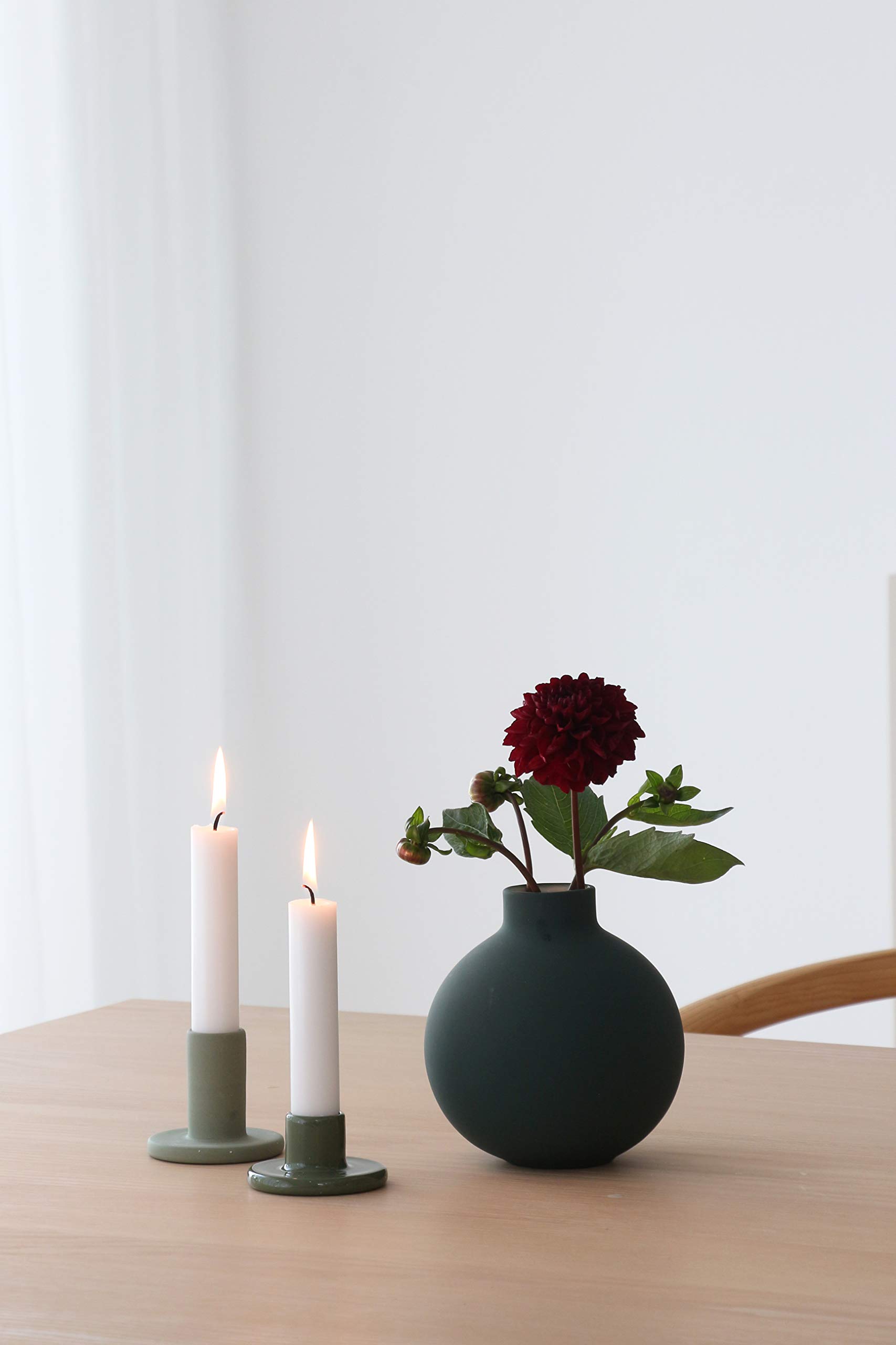 cooee-design-collar-vase-dark-green-keramikvase-14cm image 5