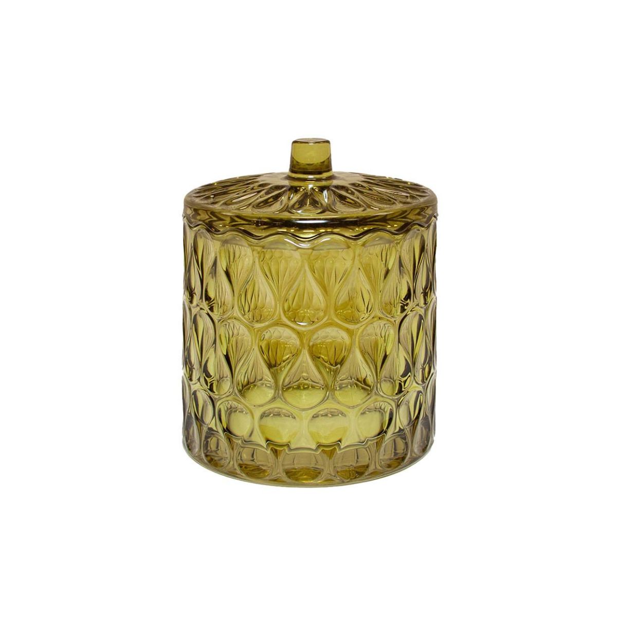 andrea-house-decoraci-n-vorratsdose-glas-gr-n-pear-10x12-5cm image 2
