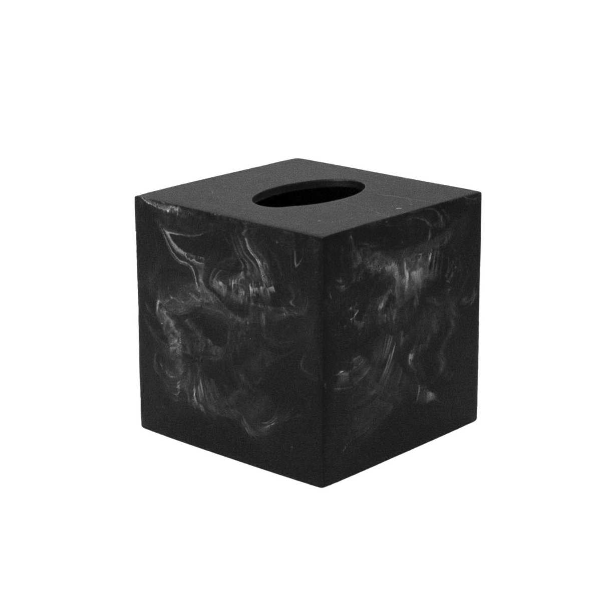 andrea-house-taschentuchbox-schwarz-eckig-poliresin image 2