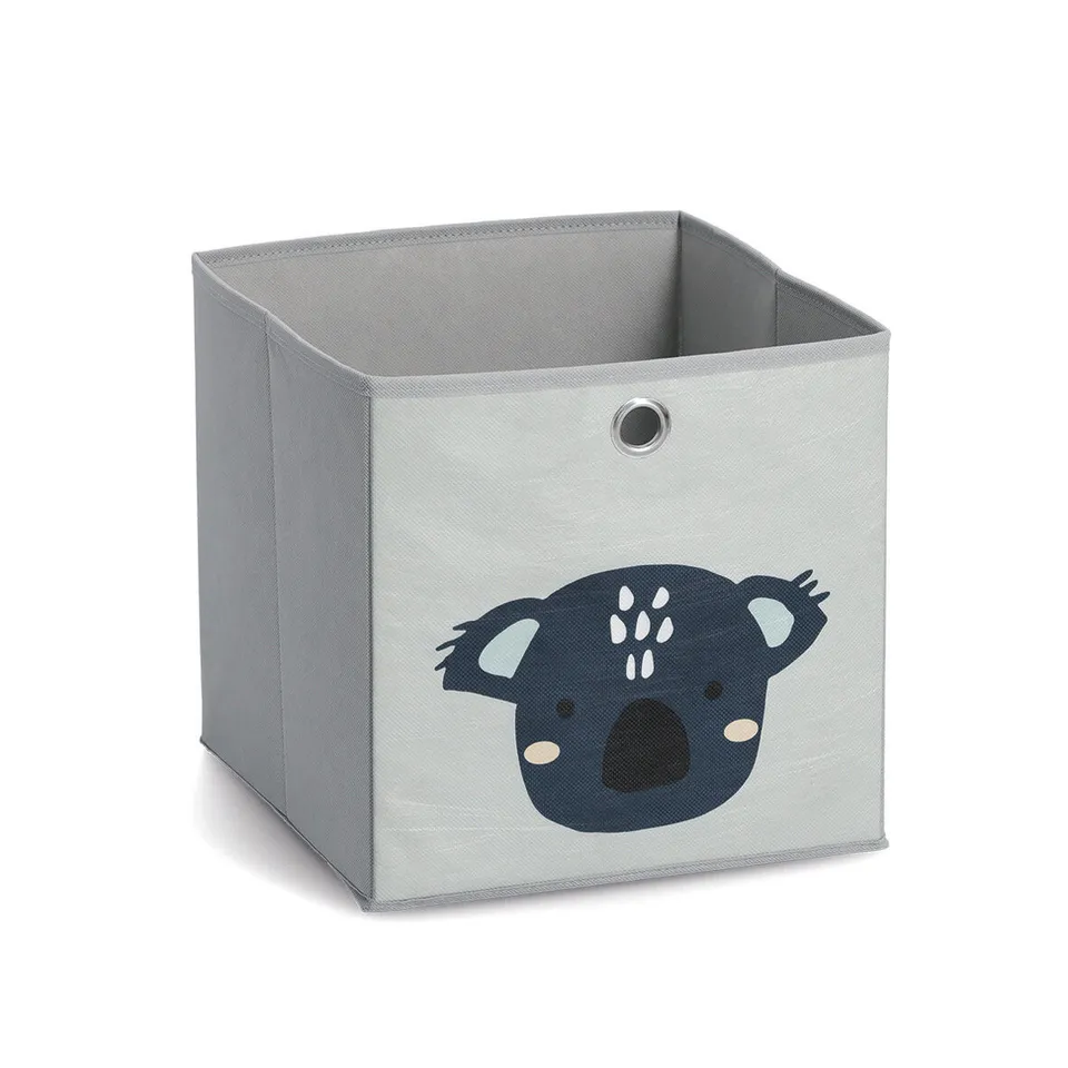 zeller-present-home-living-aufbewahrungsbox-koala-vlies-grau image 1