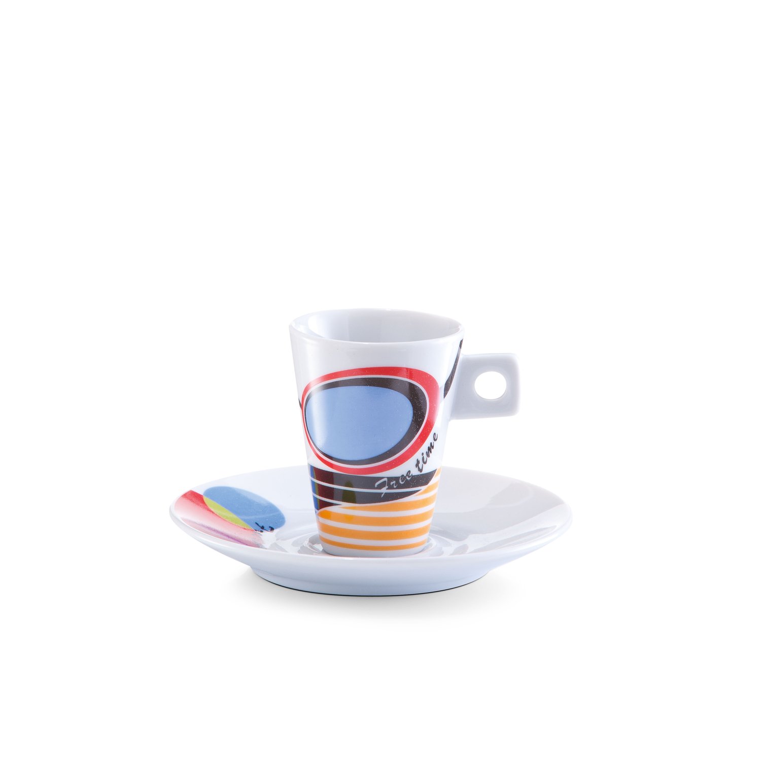 zeller-present-espresso-set-faces-12-tlg-porzellan-6-tassen-bunt image 7