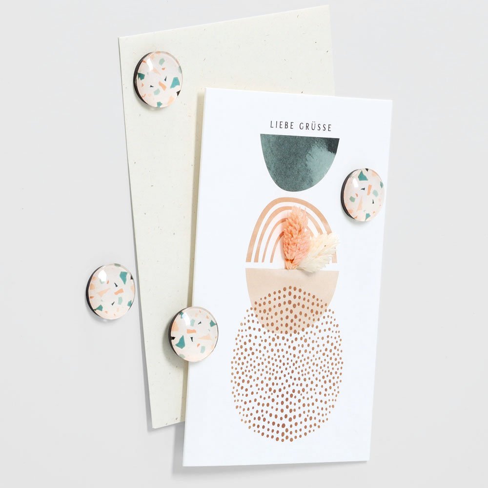 zeller-present-office-magnet-set-terrazzo-4-tlg image 2