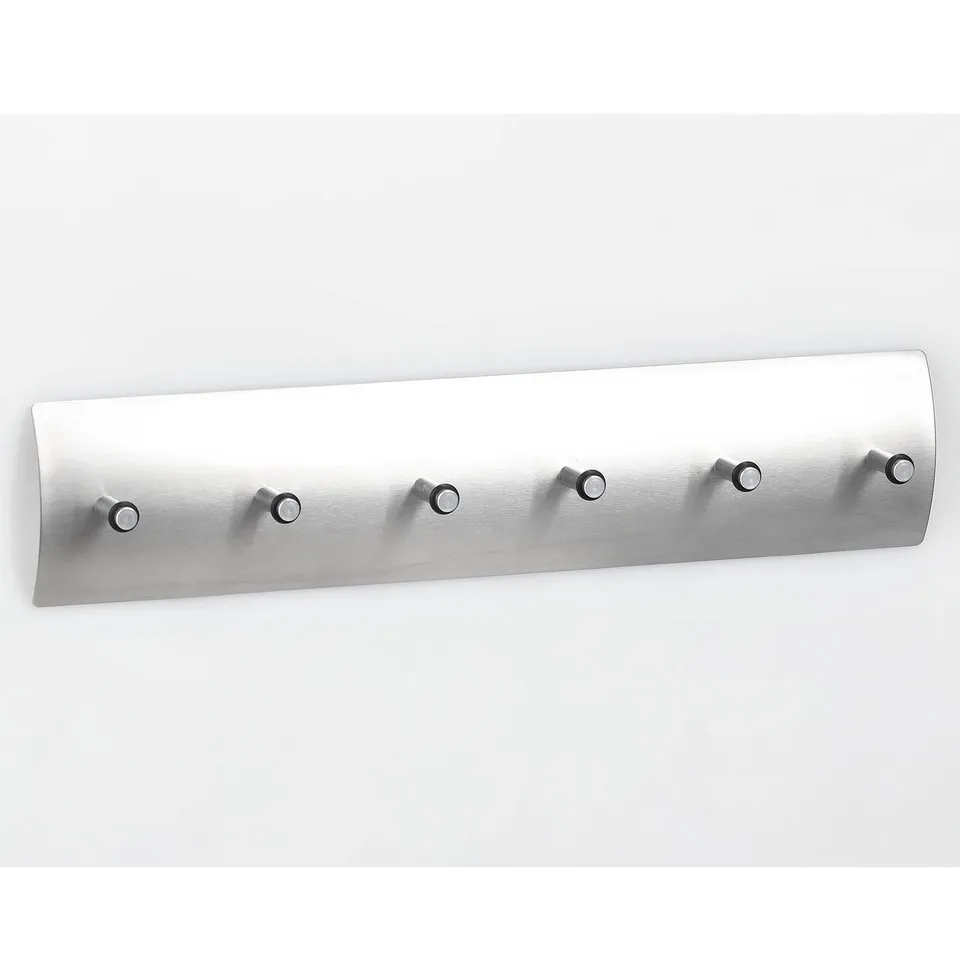 zeller-present-schl-sselboard-edelstahl-6-haken image 1