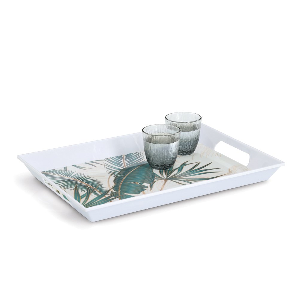 zeller-present-table-melamintablett-palm-leaves-tablett-mit-griffen image 3