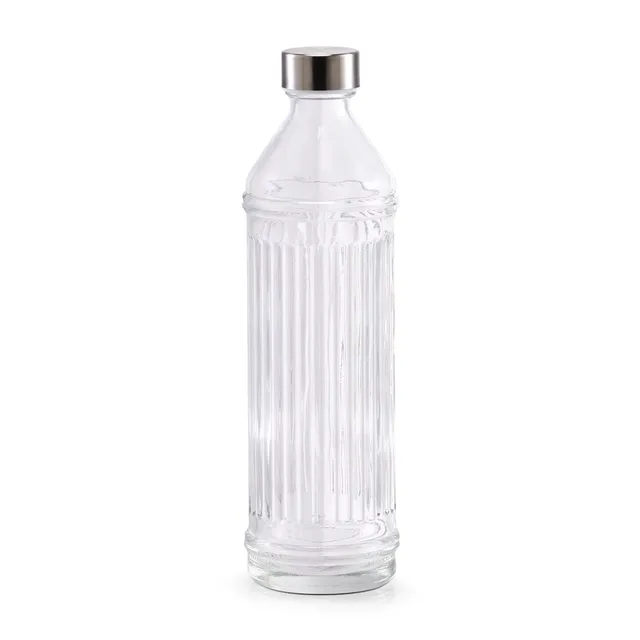 zeller-present-k-che-glasflasche-970-ml-mit-edelstahldeckel image 1