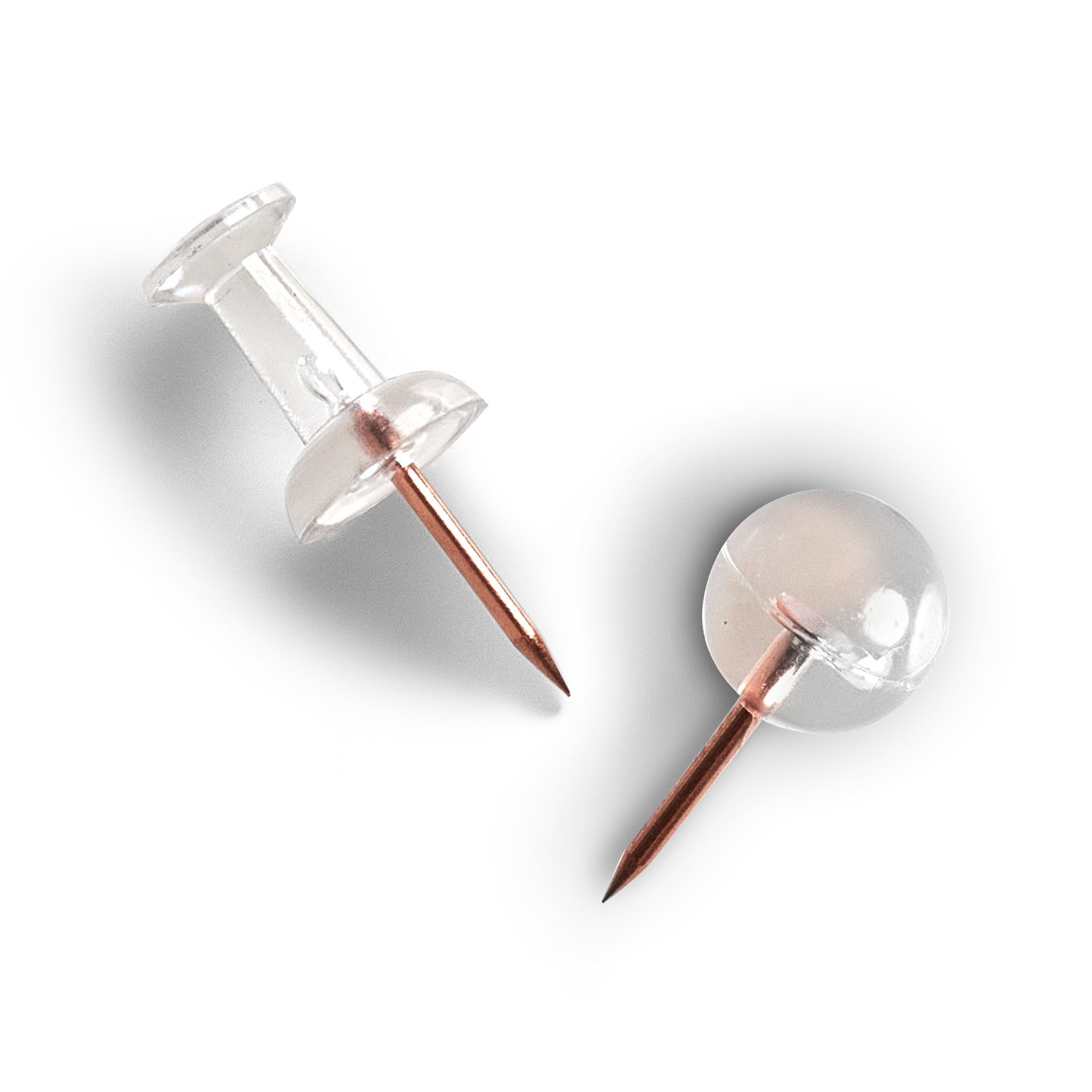 zeller-present-office-push-pins-set-25-tlg-transparent-rosegold image 2