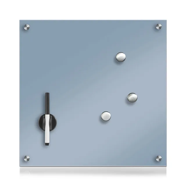 zeller-present-office-memoboard-glas-hellblau-beschreibbar image 1