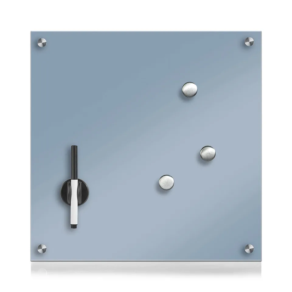 zeller-present-office-memoboard-glas-hellblau-beschreibbar image 1