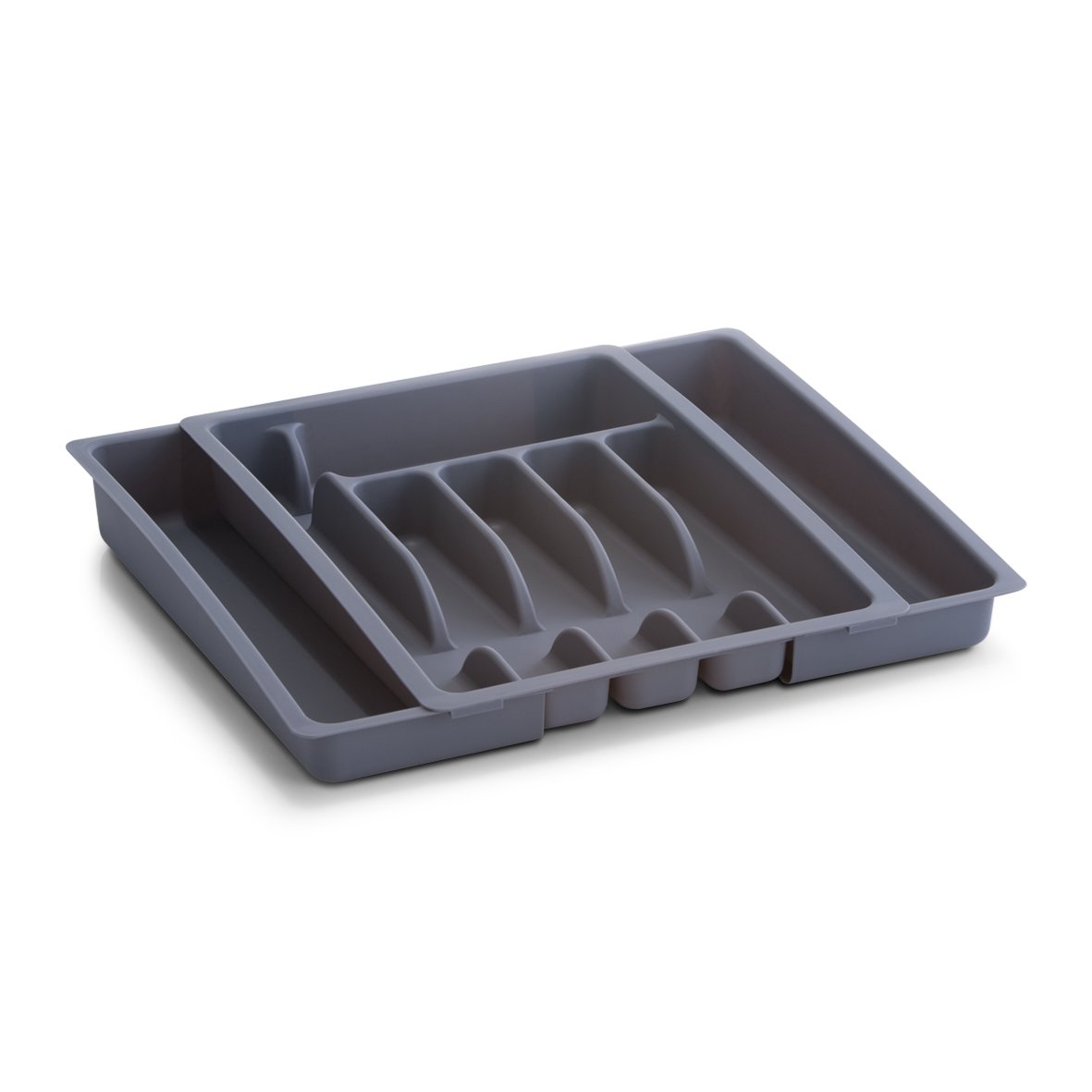zeller-present-k-che-besteckkasten-ausziehbar-grau image 1