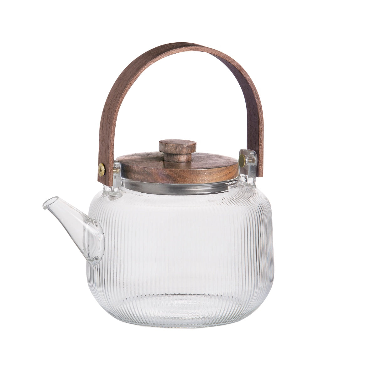 andrea-house-teekanne-glas-holz-1-liter-glaskanne image 3