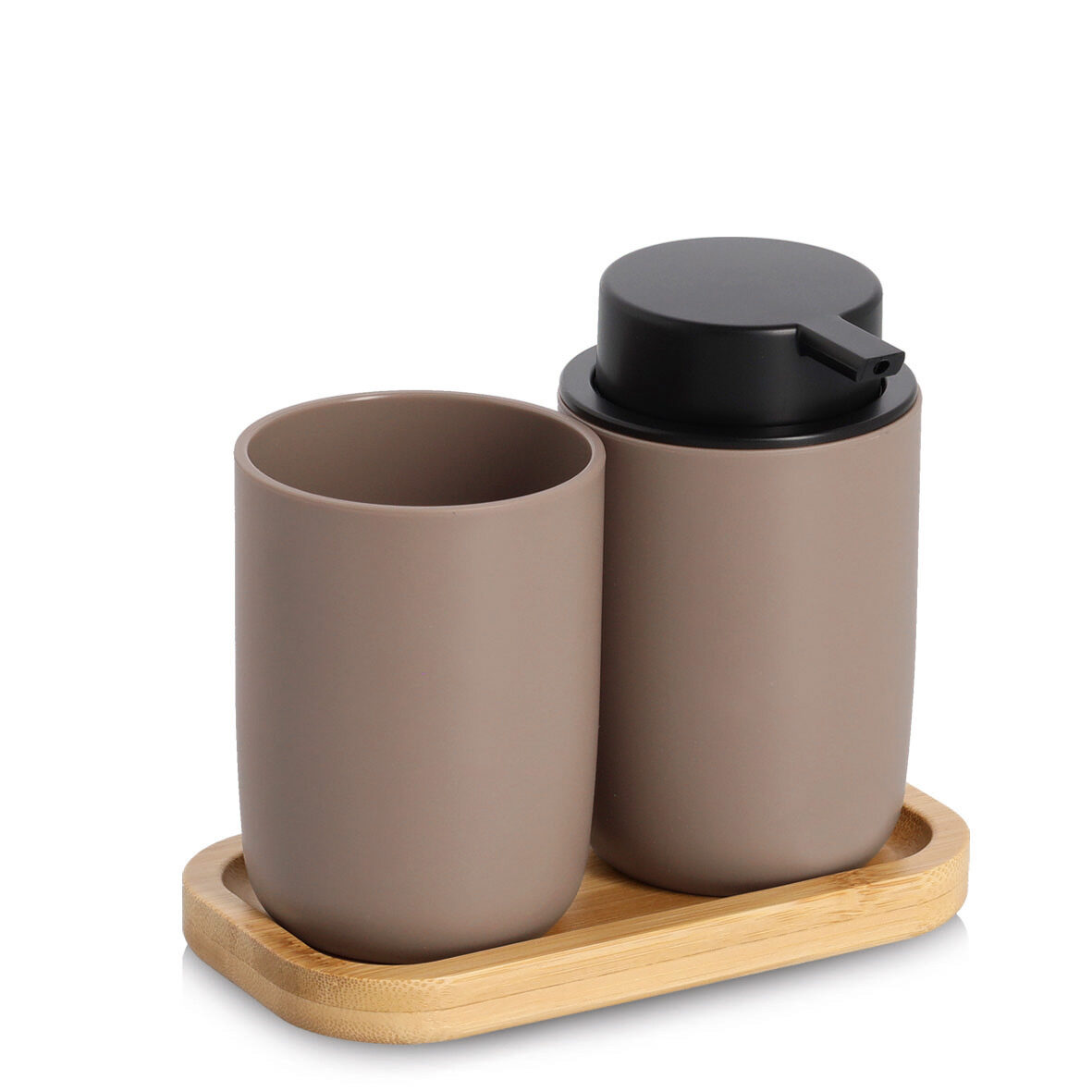 zeller-present-home-living-bad-accessoires-set-3-tlg-mattschwarz image 1