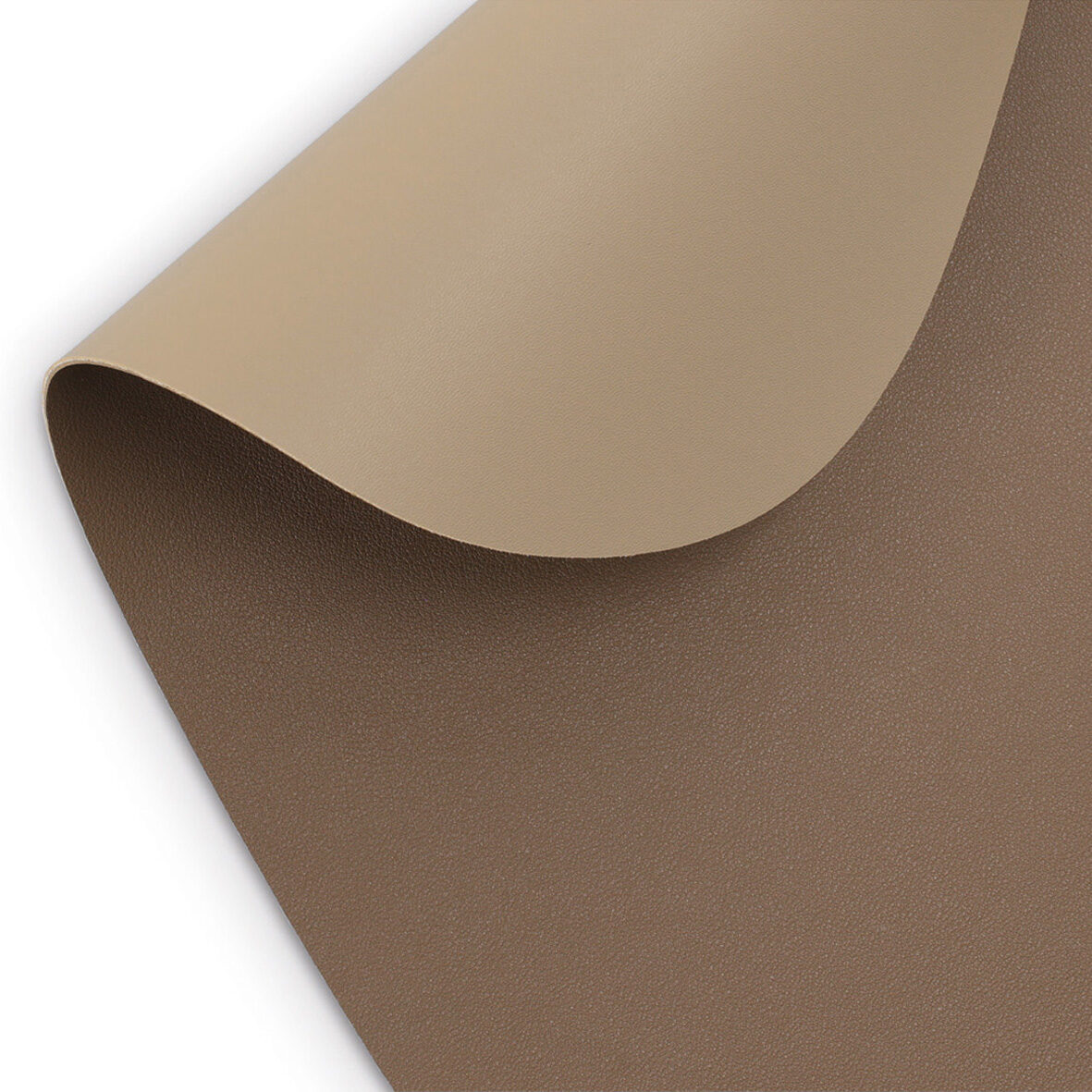 zeller-present-table-platzset-2-tone-kunstleder-beige-braun image 2