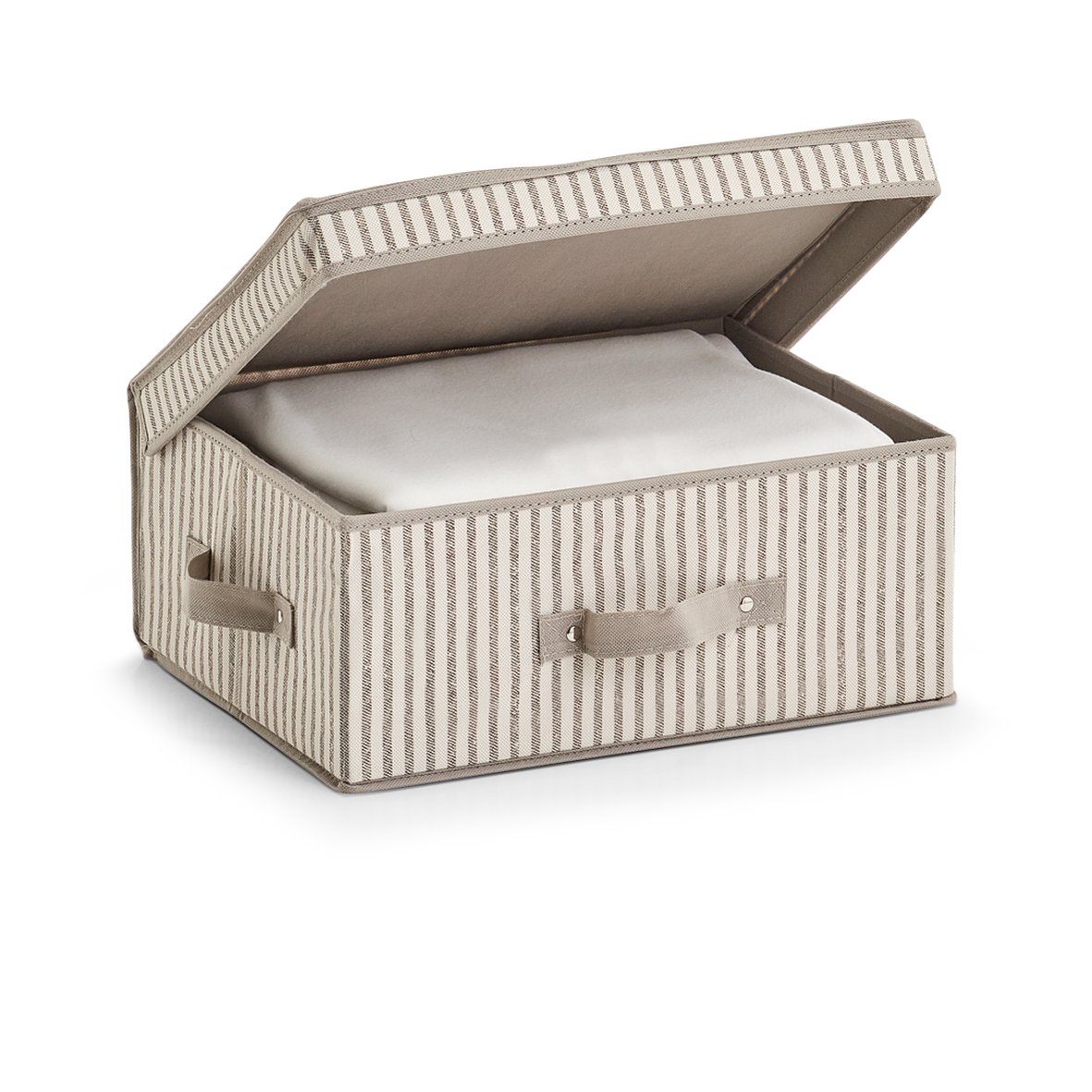 zeller-present-k-che-aufbewahrungsbox-stripes-vlies-beige image 2