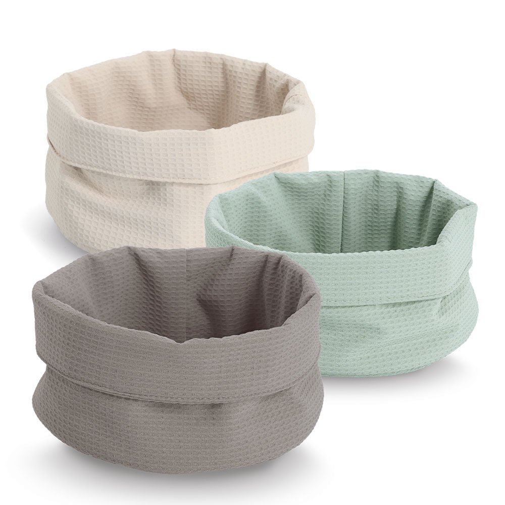 zeller-present-aufbewahrungskorb-waffelpiqu-polyester-creme image 5