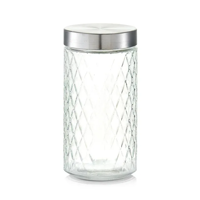 zeller-present-k-che-vorratsglas-raute-1500-ml-metalldeckel image 1