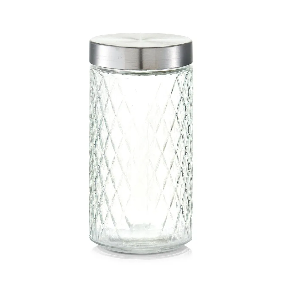 zeller-present-k-che-vorratsglas-raute-1500-ml-metalldeckel image 1