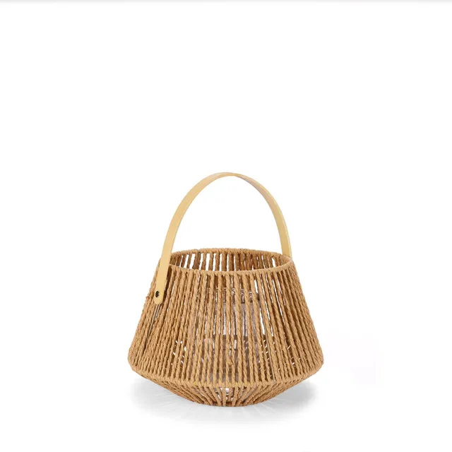andrea-house-decoraci-n-laterne-braun-28-cm-naturfaser image 1