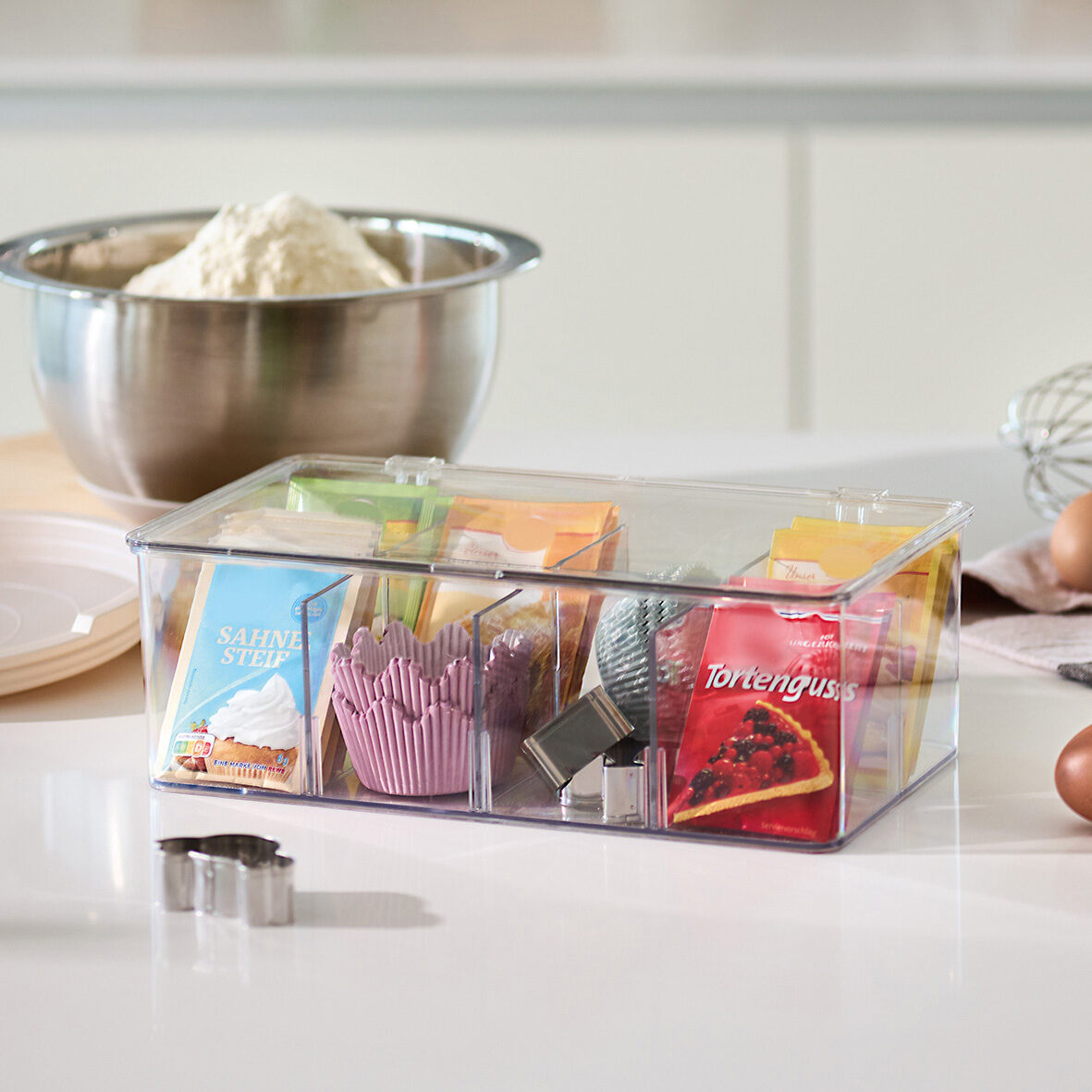zeller-present-home-organizer-8-f-cher-kunststoff-klar image 5