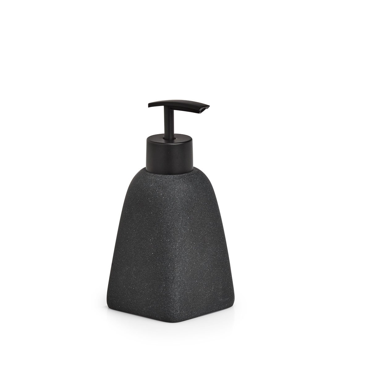 zeller-present-dark-stone-seifenspender-polyresin-schwarz image 1
