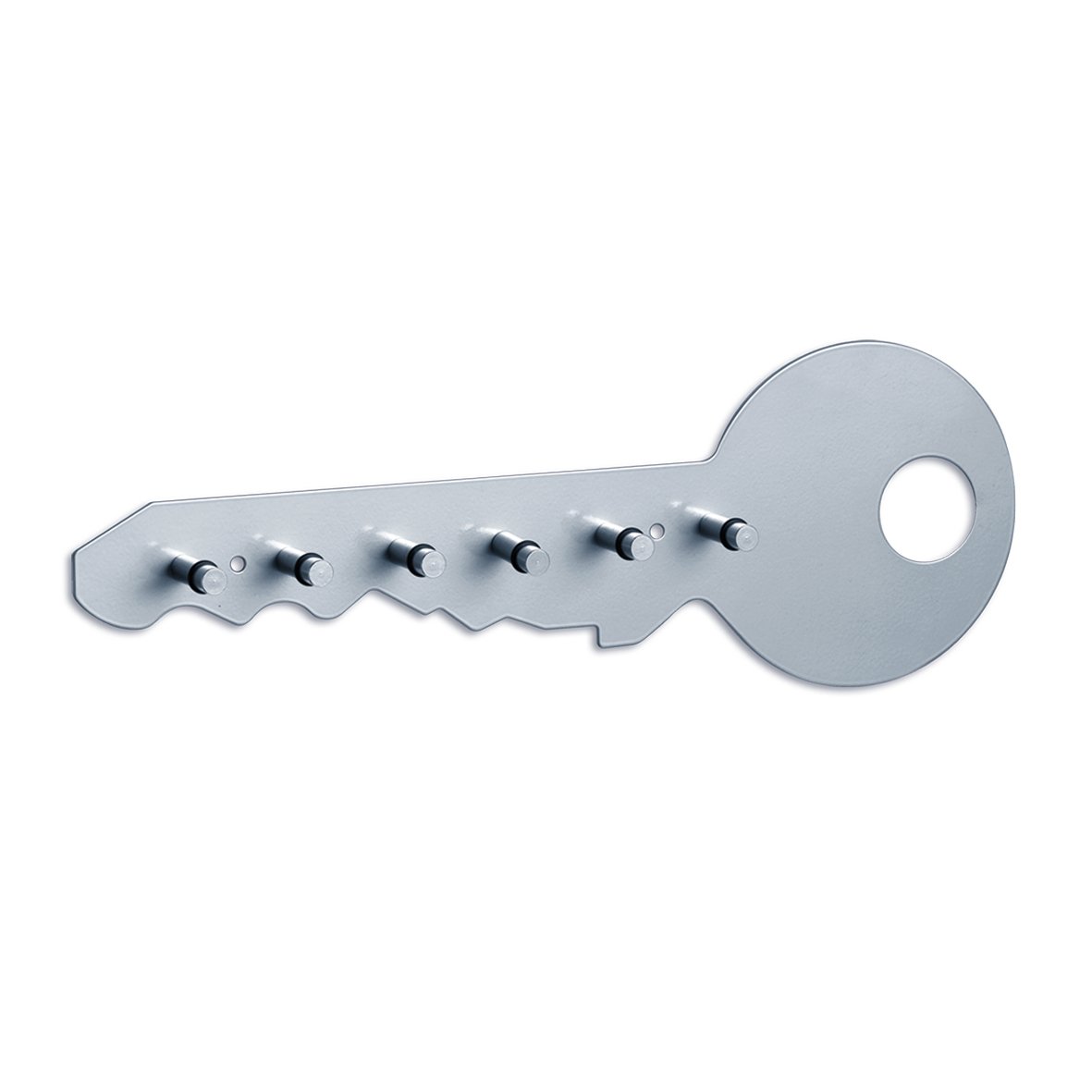 zeller-present-home-schl-sselboard-metall-alu-6-haken image 1