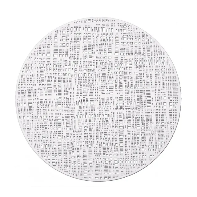 zeller-present-table-platzset-scribble-kunststoff-wei-rund image 1