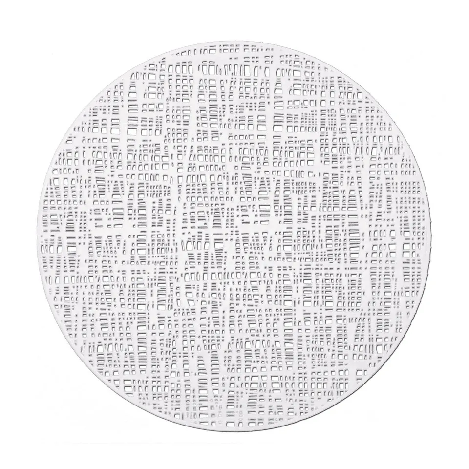 zeller-present-table-platzset-scribble-kunststoff-wei-rund image 1