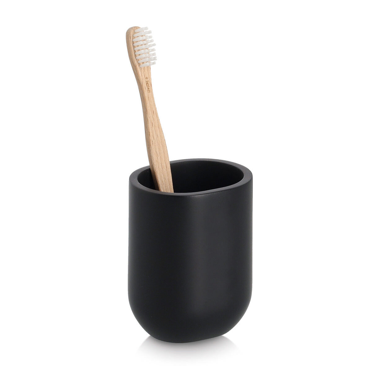 zeller-bad-zahnputzbecher-polyresin-schwarz-matt image 4
