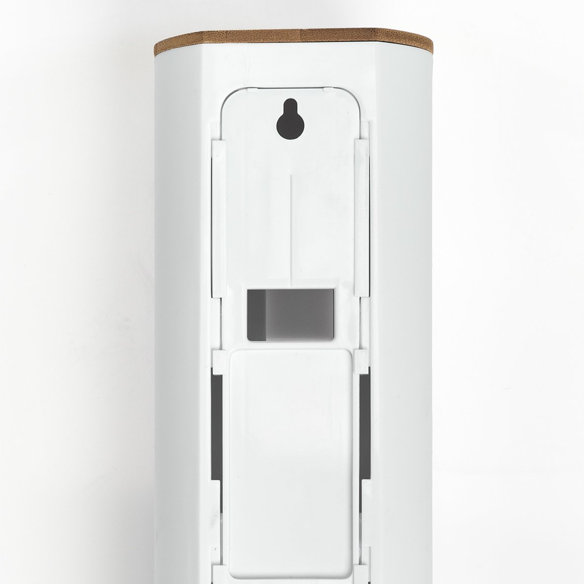 zeller-present-home-wattepad-spender-kunststoff-wei-bambus image 2