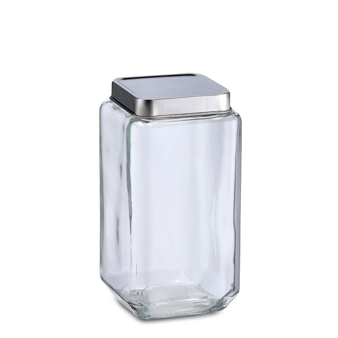 zeller-k-che-vorratsglas-2000-ml-edelstahldeckel image 1