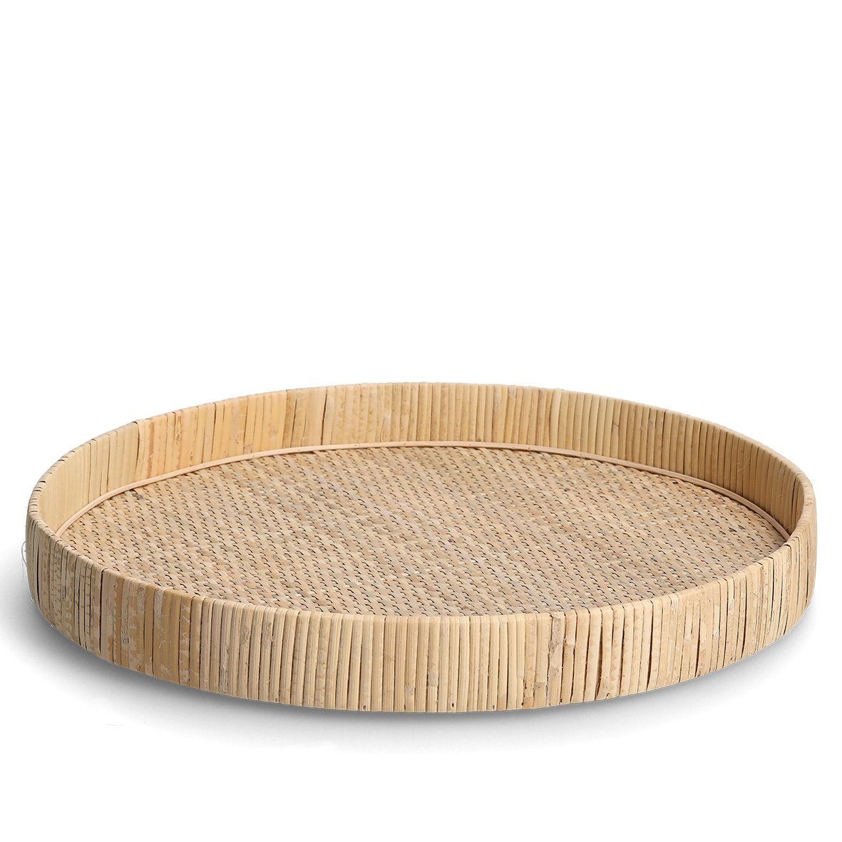 zeller-present-table-dekotablett-nature-rattan-40-cm-rund image 1
