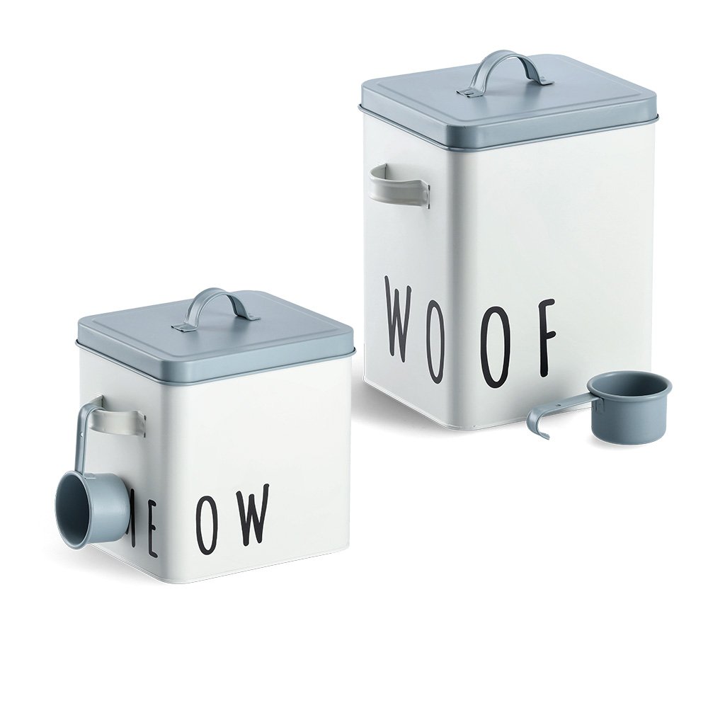 zeller-present-meow-futterdose-metall-weiss-blau-mit-l-ffel image 3