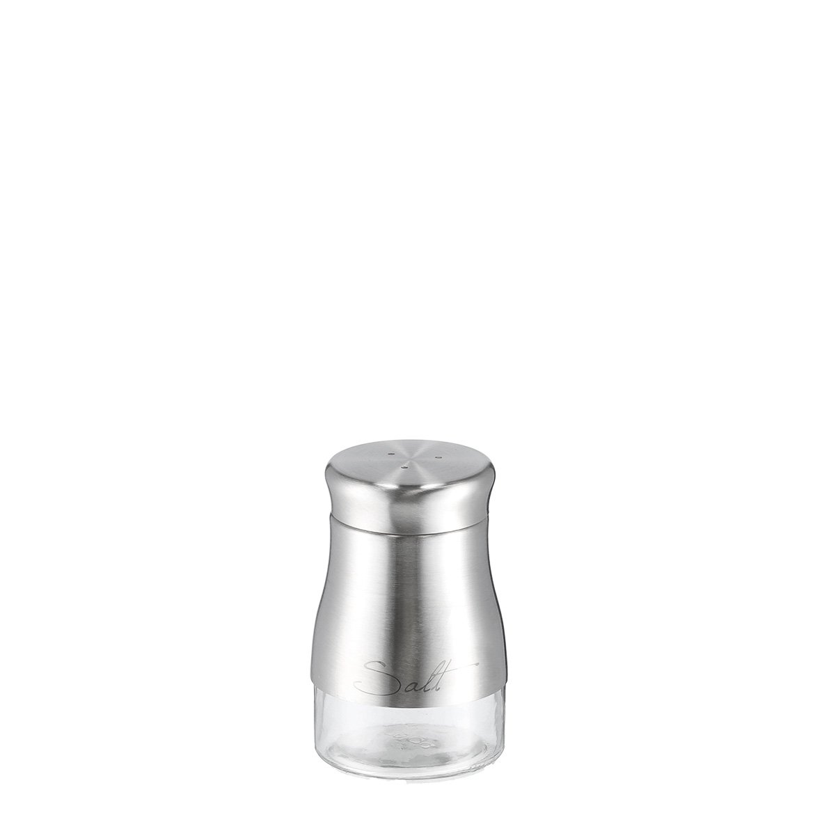 zeller-present-k-che-salzstreuer-salt-glas-edelstahl image 1