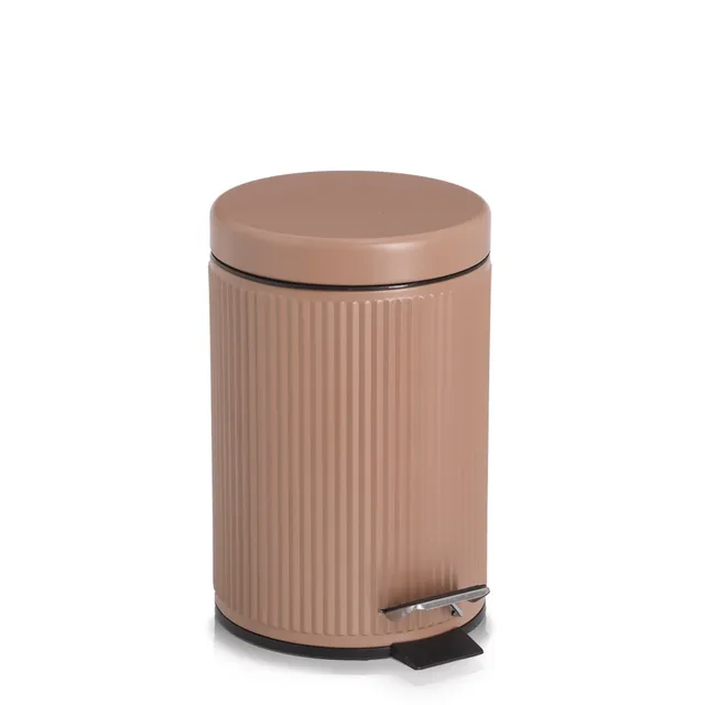 zeller-present-bad-kosmetikeimer-3-liter-metall-mocca image 1