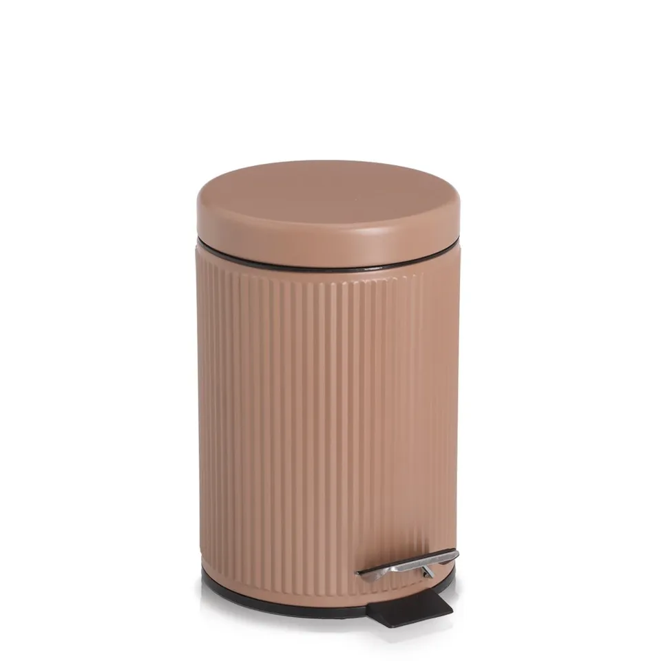 zeller-present-bad-kosmetikeimer-3-liter-metall-mocca image 1