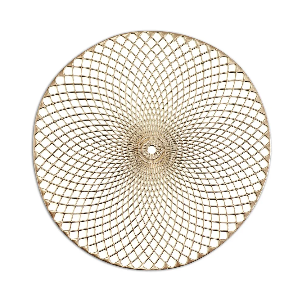 zeller-present-mandala-platzset-gold-tischset-kunststoff image 1