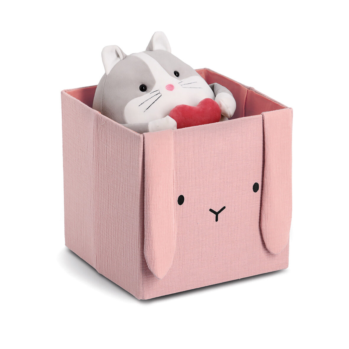 zeller-present-kids-aufbewahrungsbox-hase-musselin image 2