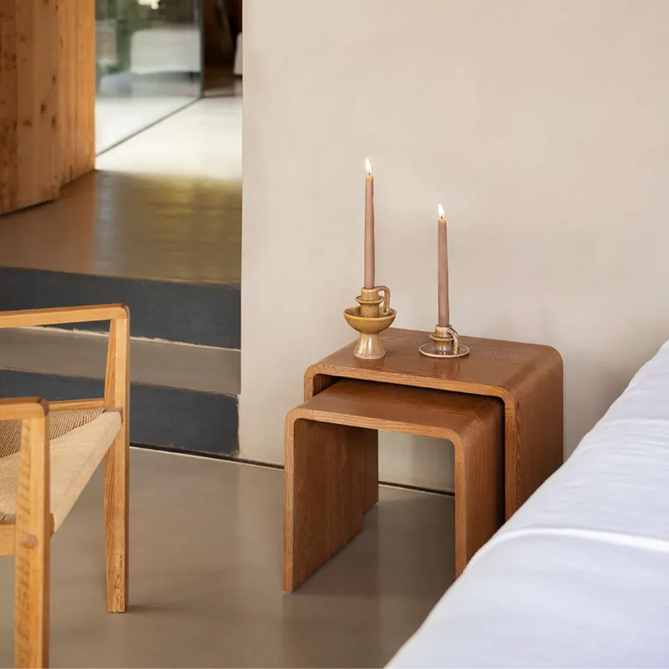 andrea-house-decoraci-n-satztisch-holz-dunkel-2-teilig image 1