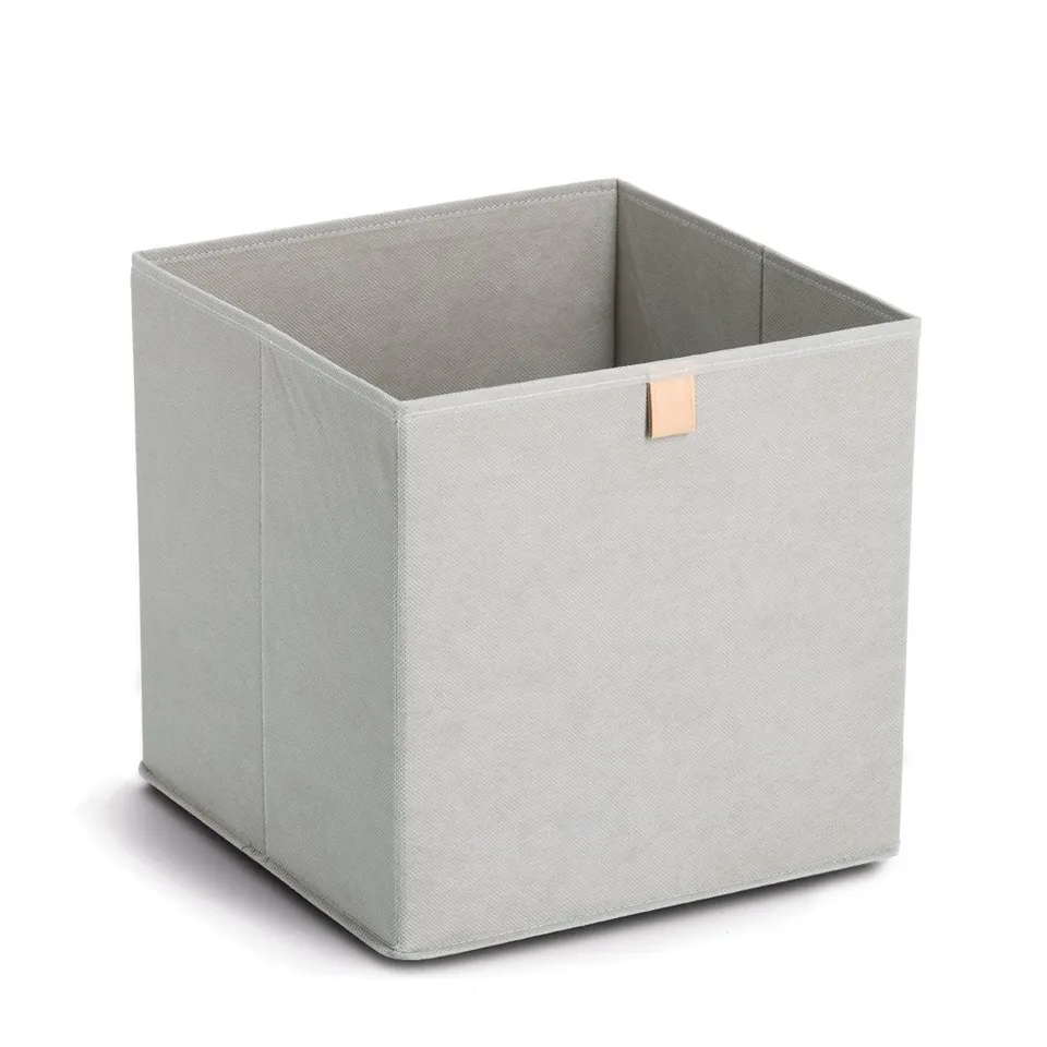 zeller-present-home-living-aufbewahrungsbox-vlies-grau-faltbar image 1