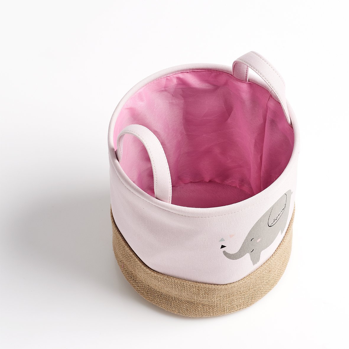 zeller-present-home-living-aufbewahrungskorb-elefant-rosa image 3