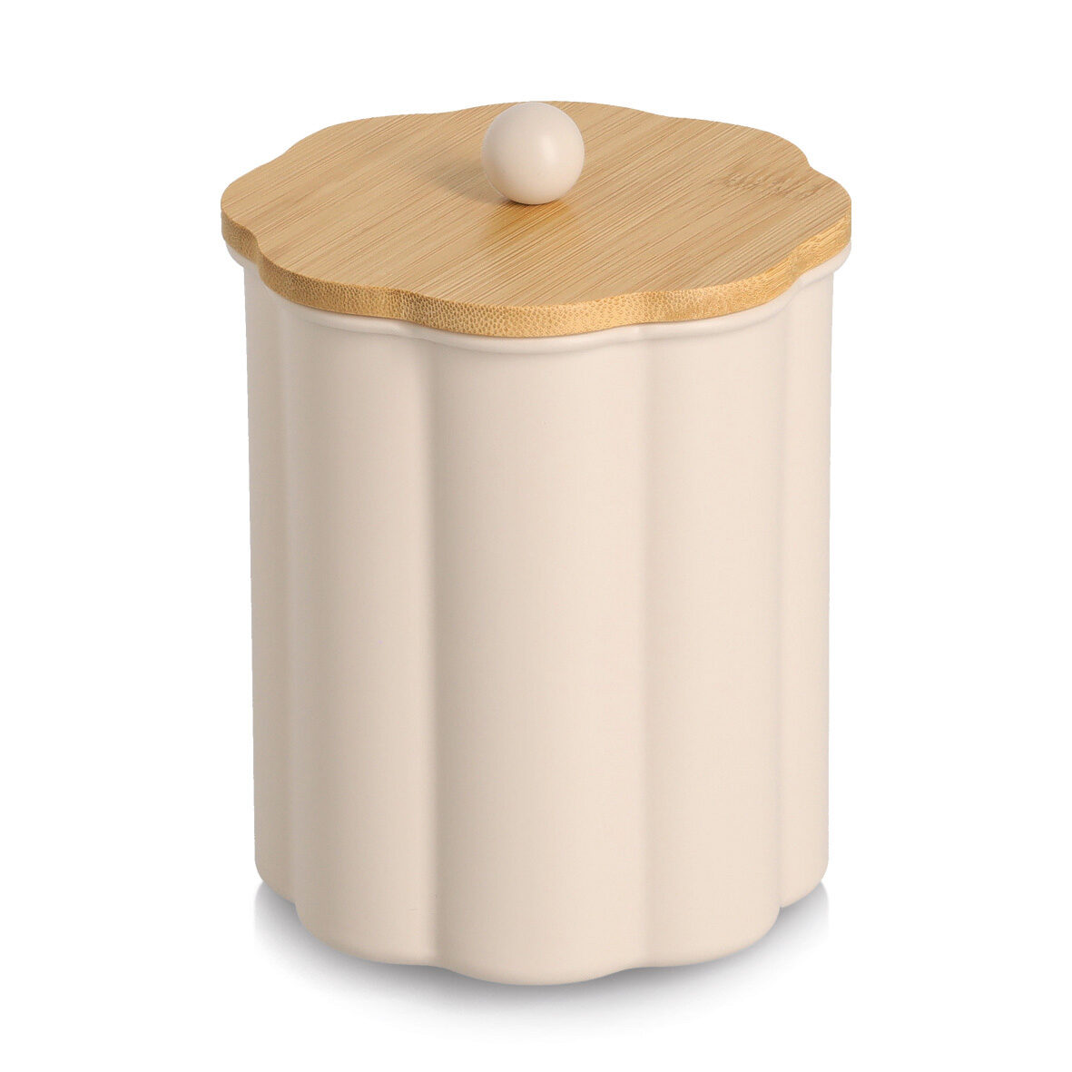 zeller-present-k-che-vorratsdose-1000-ml-metall-beige-bl-te image 1